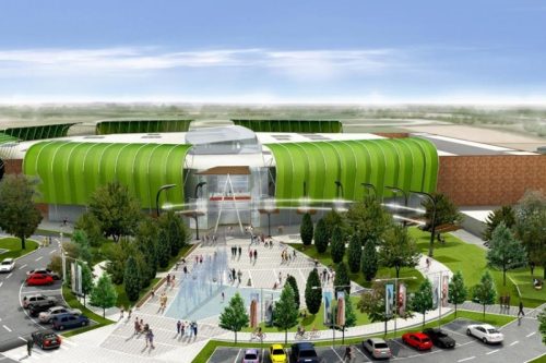 Facciata tessile Eco Mall Bennet - disegno