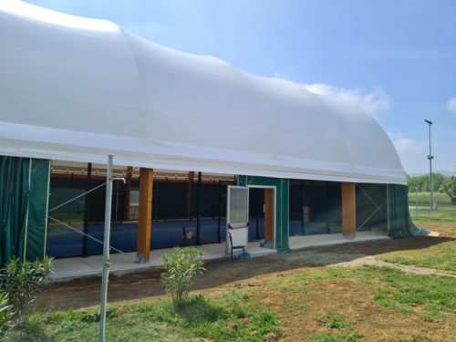 Copertura Glulam Padel Mono per campo da padel