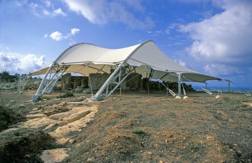 Tensostruttura sui Templi di Hagar Qim & Mnajdra