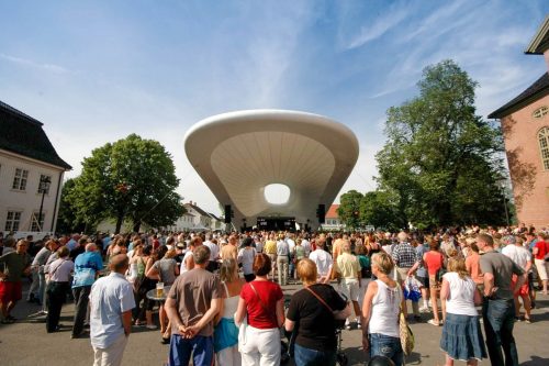 Progetto iconico del palco del Jazz Festival