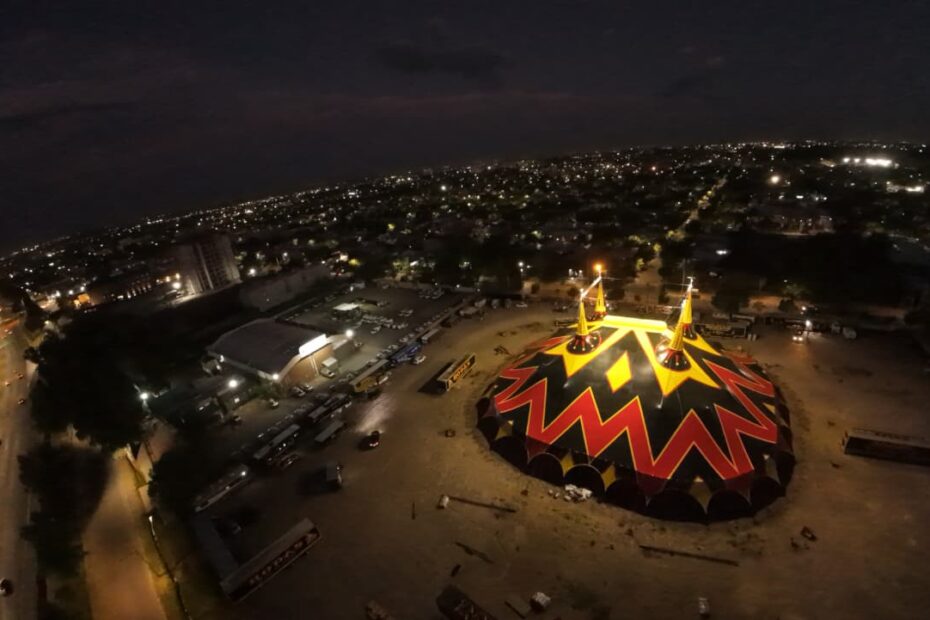 Il nuovo chapiteau del Circo Rodas